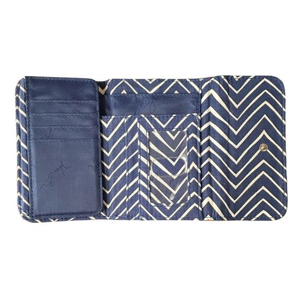 Vera Bradley Venetian Paisley Tri-Fold Euro Wallet Mod Print - Picture 3 of 8